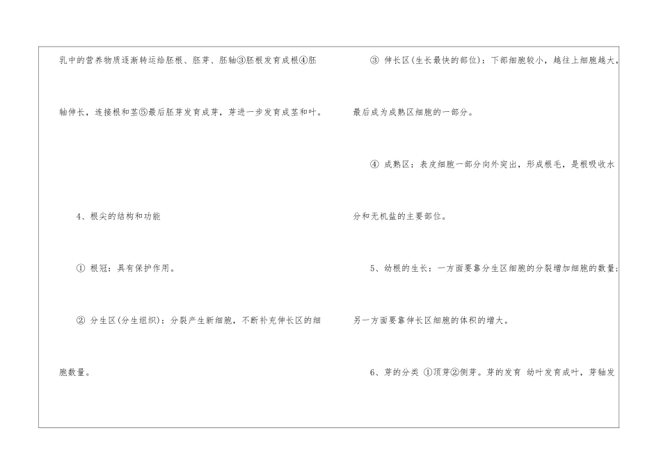 人教版中考生物知识点总结归纳最新_第2页