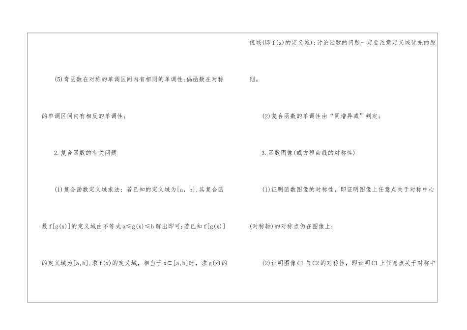 人教版高三数学的重要知识点2024_第2页