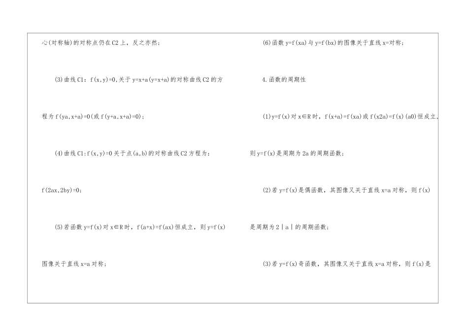 人教版高三数学的重要知识点2024_第3页