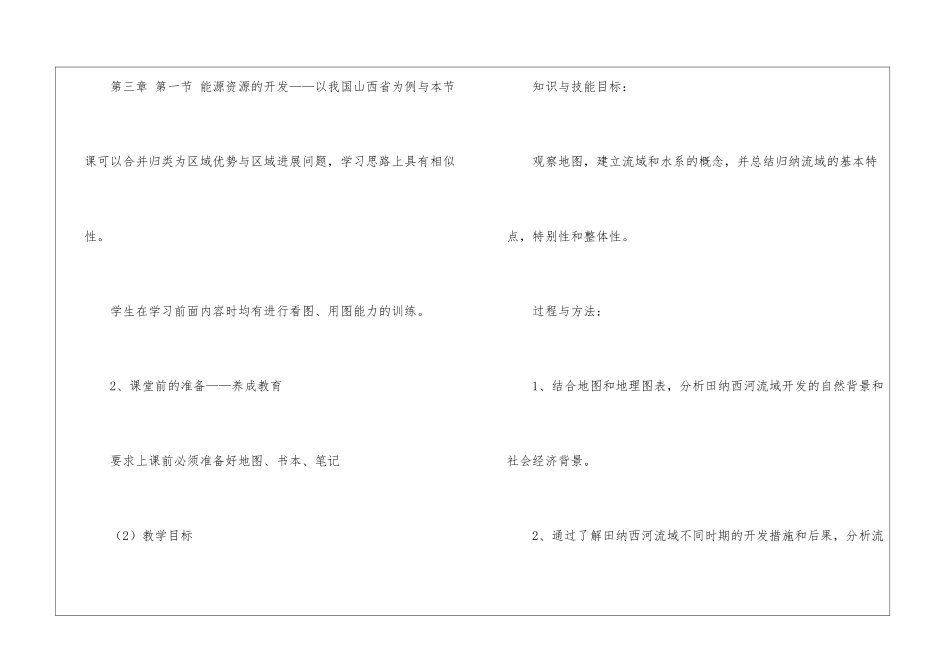 人教版高中地理必修三-流域的综合开发——以美国田纳西河流域为例说课稿_第2页