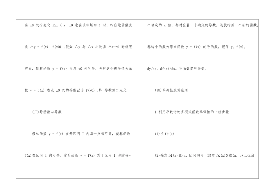 人教版高中数学必备重要知识点大全整理_第2页