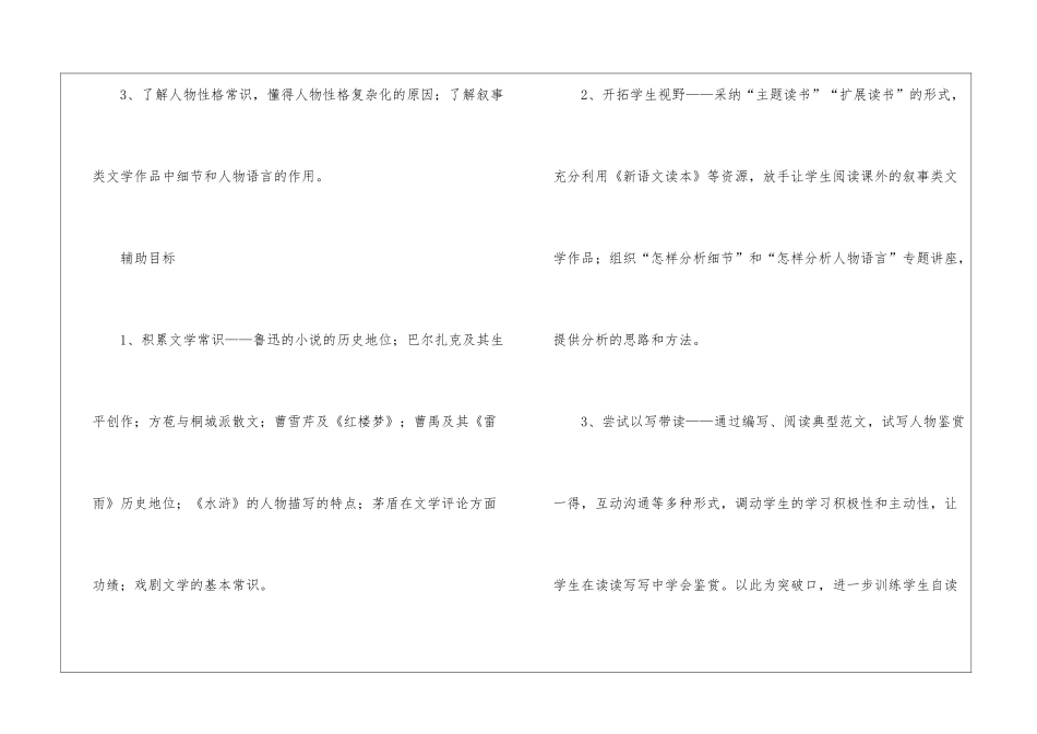 人物形象的鉴赏的教学教案设计_第2页
