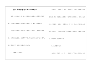 什么是读后感怎么写