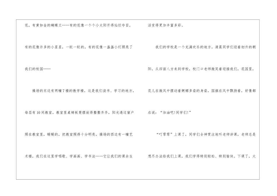 介绍我的校园说明文作文模板_第2页