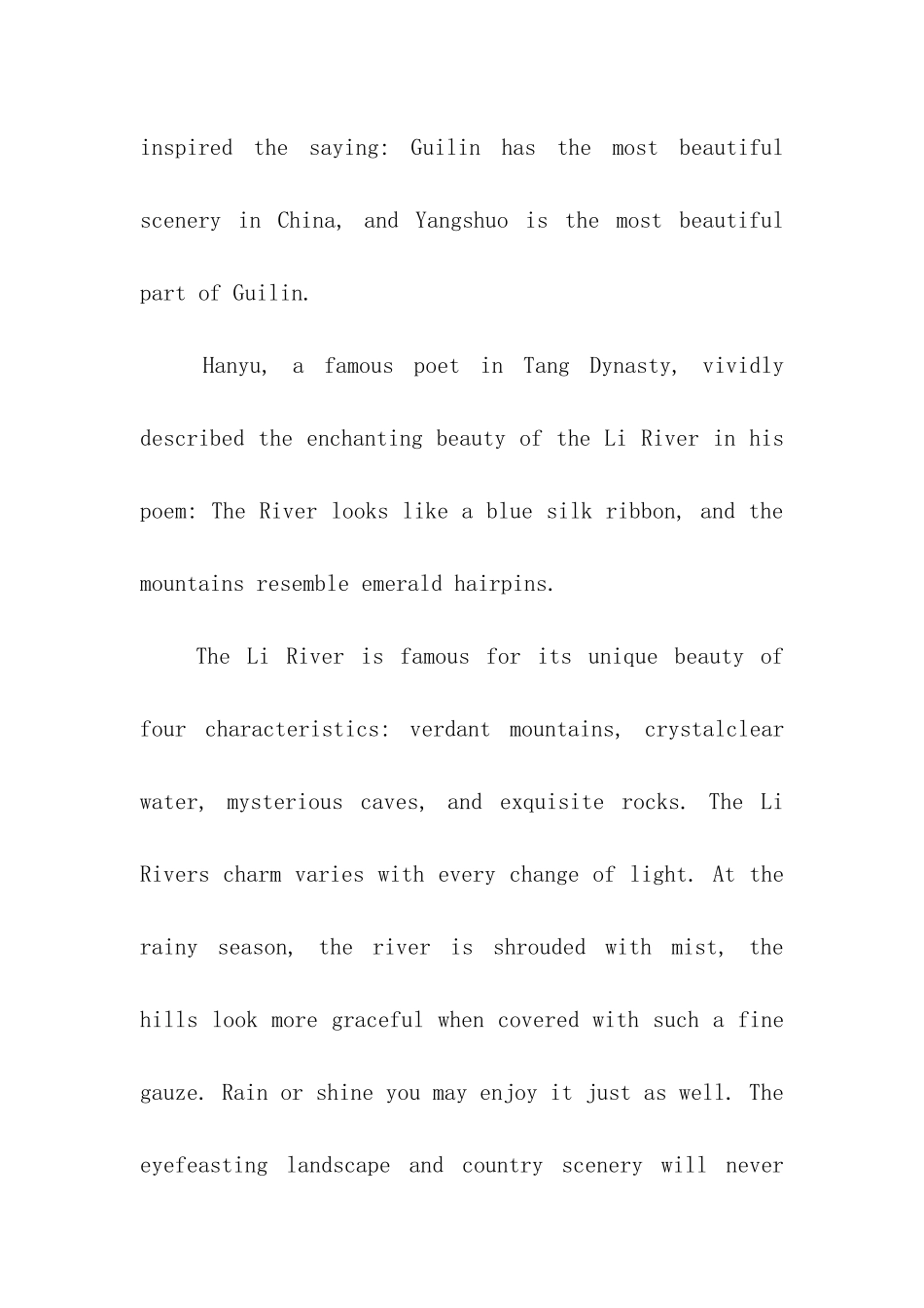 介绍漓江的英文导游词_第3页