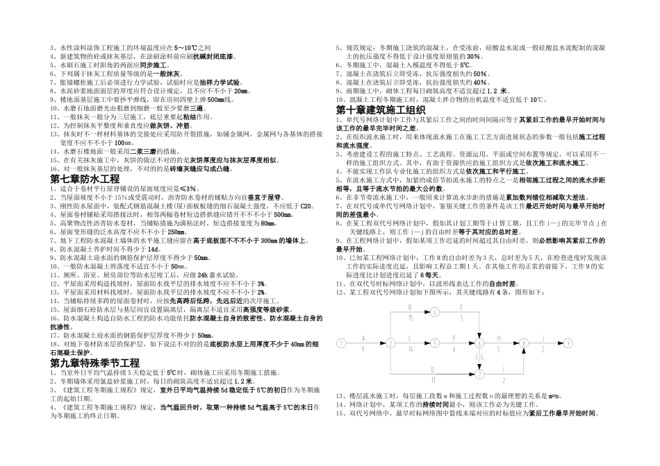 2025年施工员考试复习资料_第3页