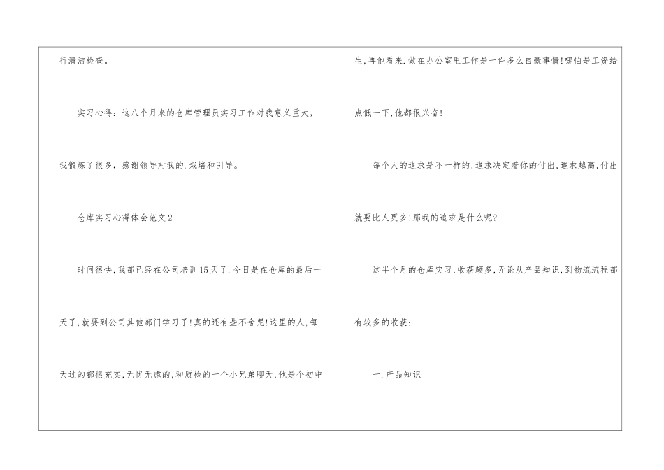 仓库实习心得体会_第3页