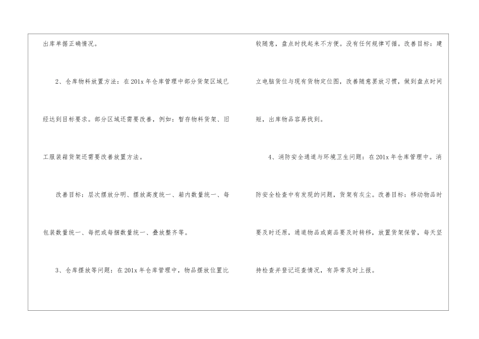 仓库年度工作计划报告_第2页