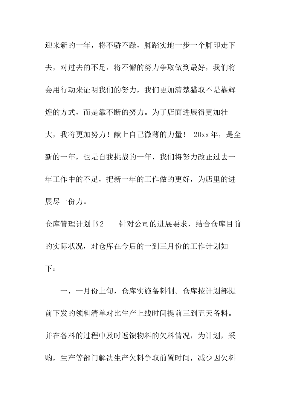 仓库管理计划书_第3页