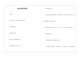 企业企划书范本