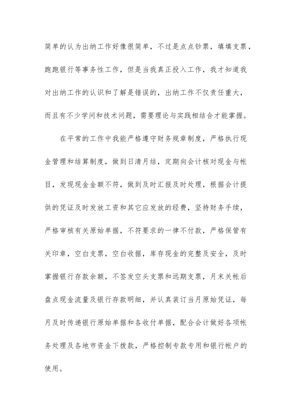 企业出纳年终工作总结3篇_第2页