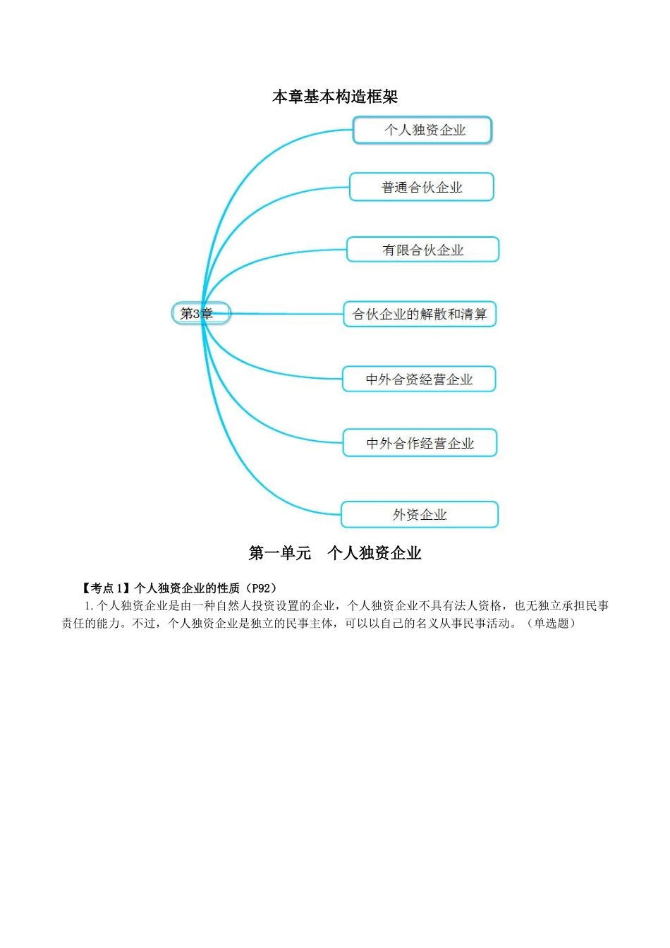 2025年中级会计职称考试财经法规第三章其他主体法律制度考点解析_第2页
