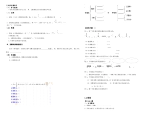 2025年七年级有理数知识点及典型例题