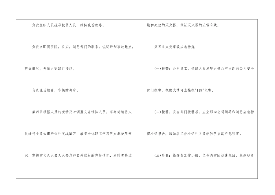 企业消防防范企划方案_第2页