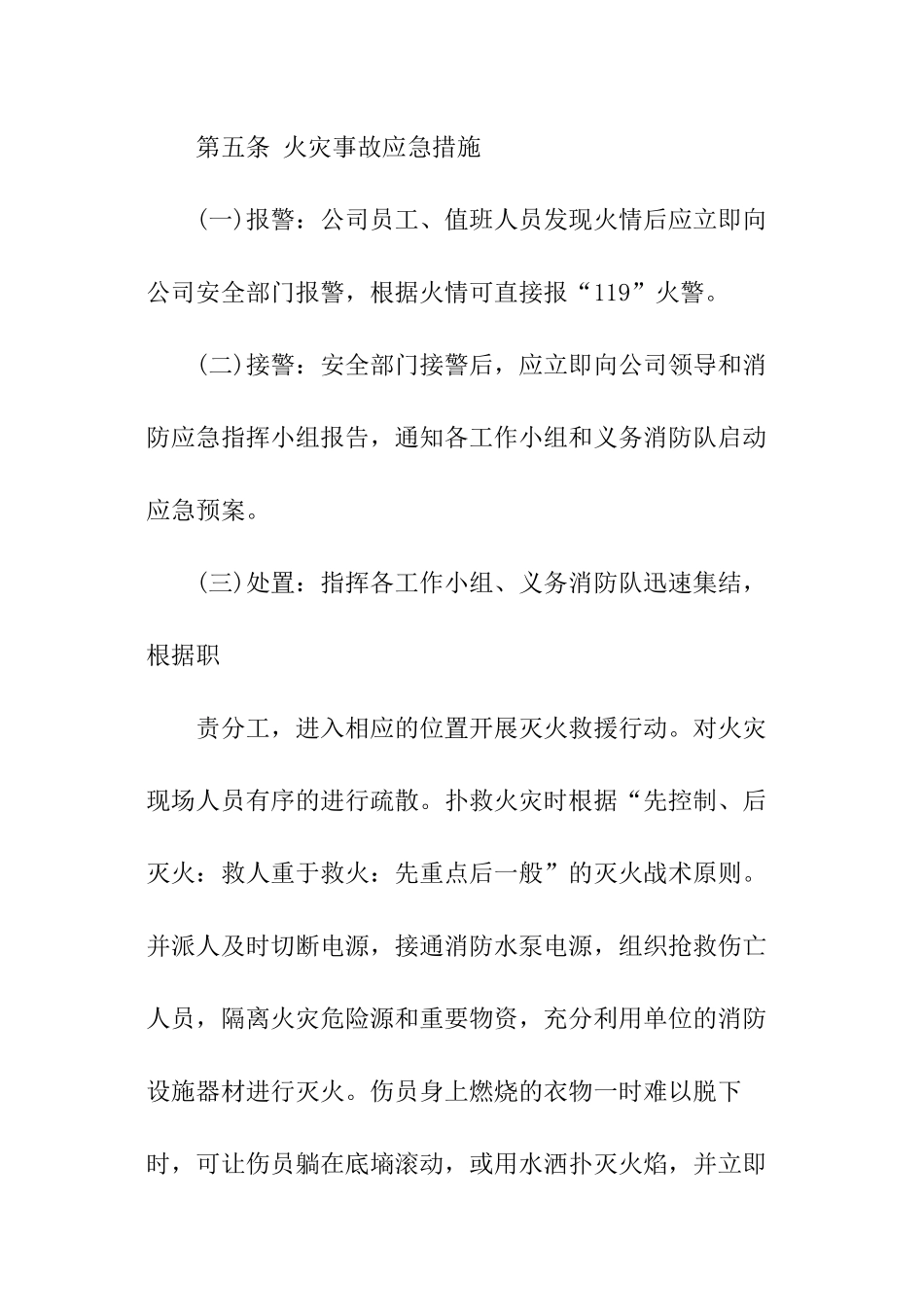 企业消防火灾安全应急预案_第3页