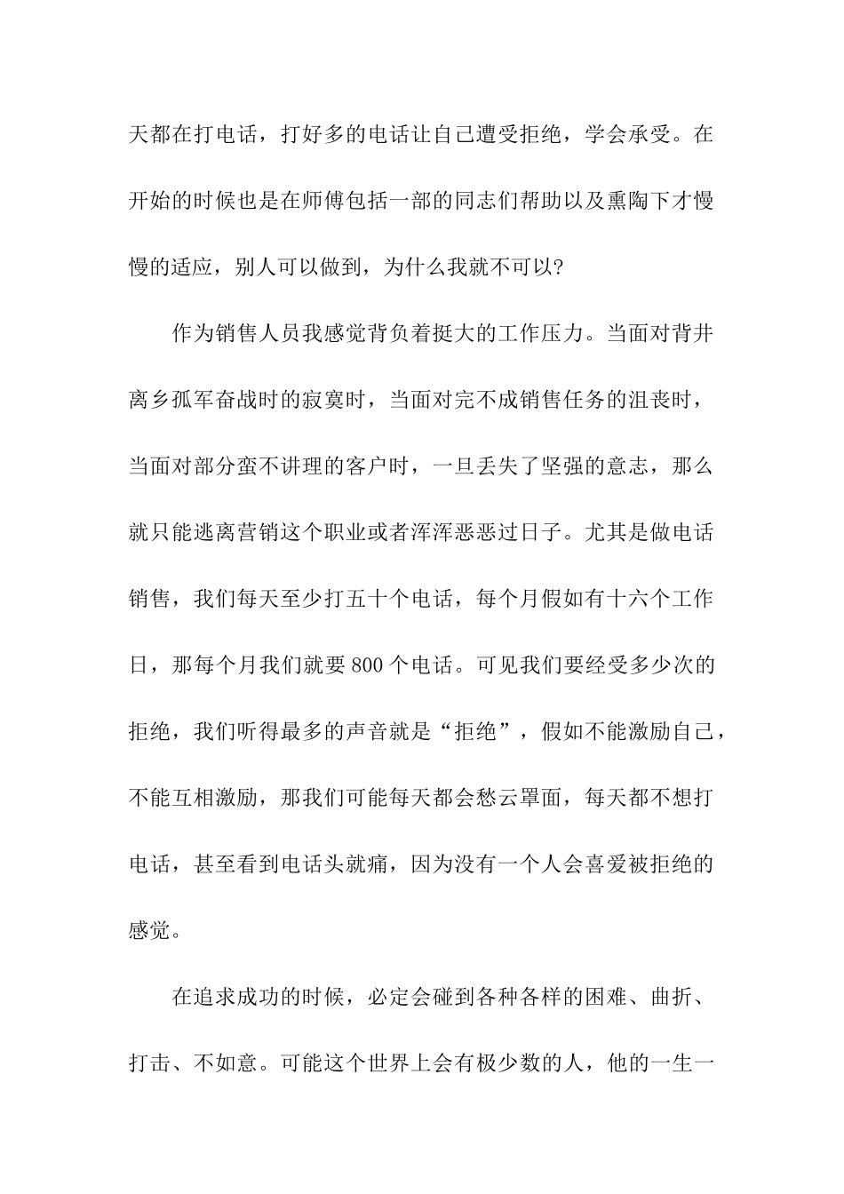 企业电话销售工作总结_第2页