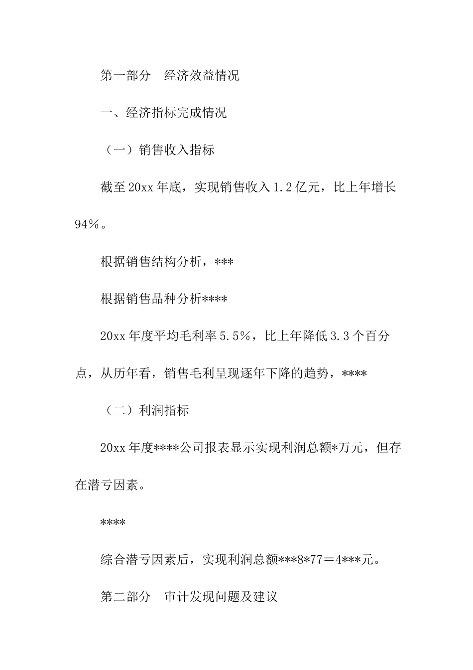 企业财务内部审计报告_第2页