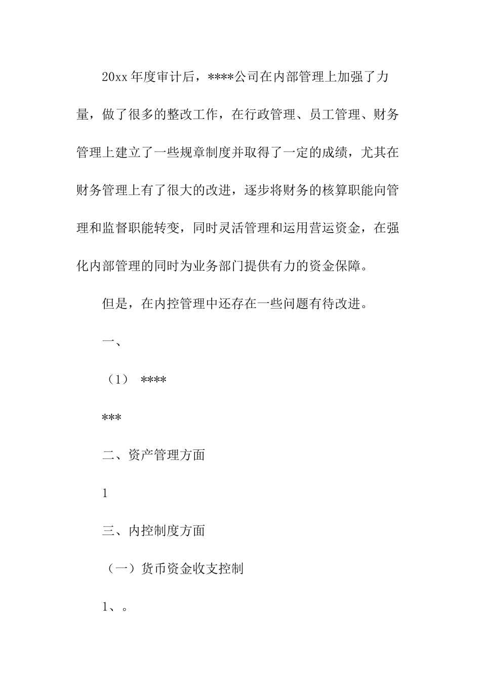 企业财务内部审计报告_第3页