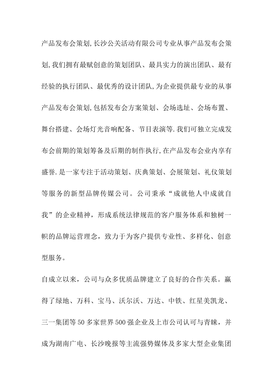 企业项目发布会策划方案范本_第3页