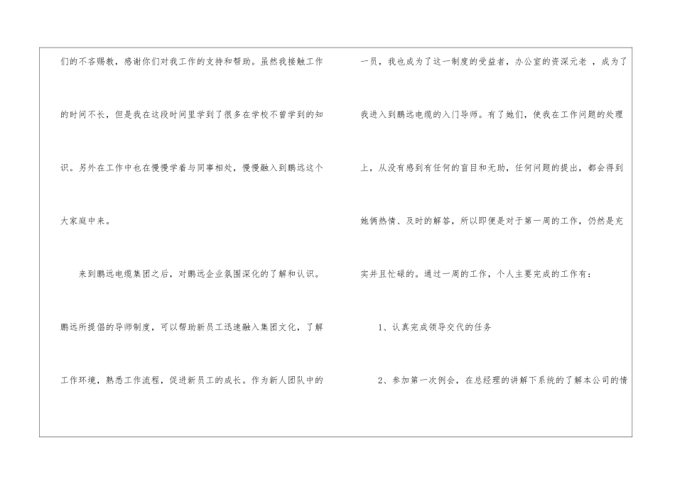 优秀员工入职一周工作总结_第2页