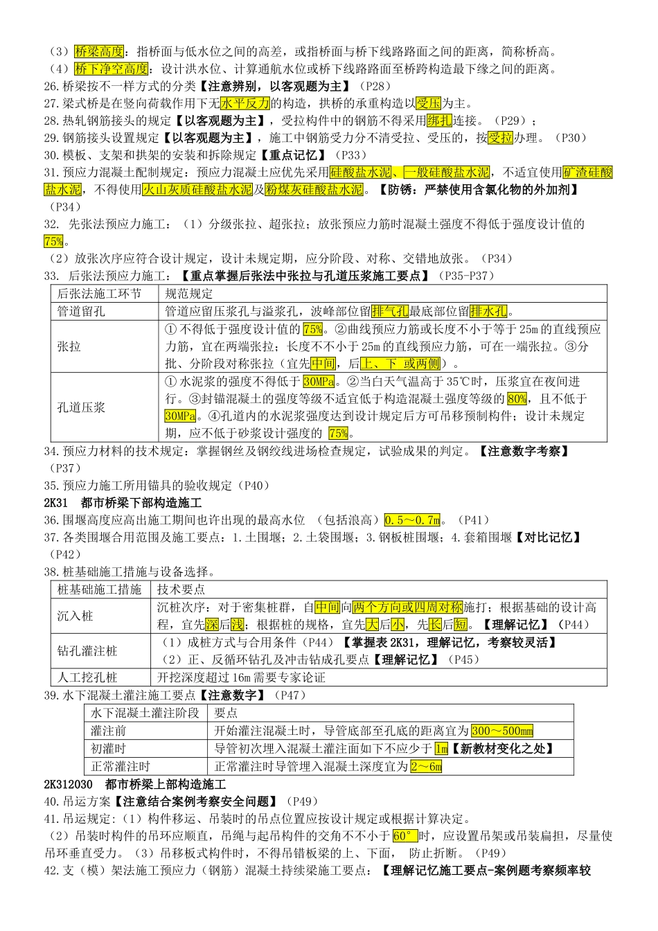 2025年二级建造师《市政公用工程管理与实务》精华讲义_第3页