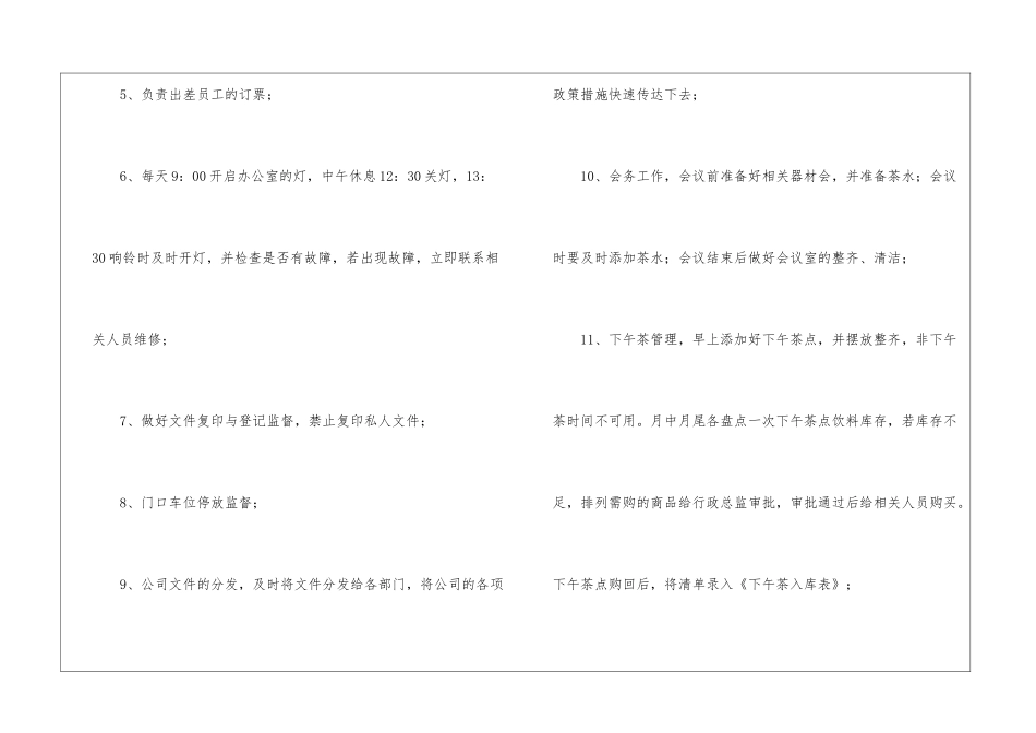优秀行政前台转正工作总结_第2页