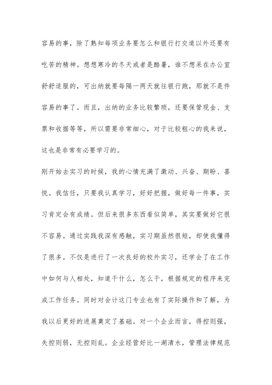 会计专业顶岗实习报告-_第3页