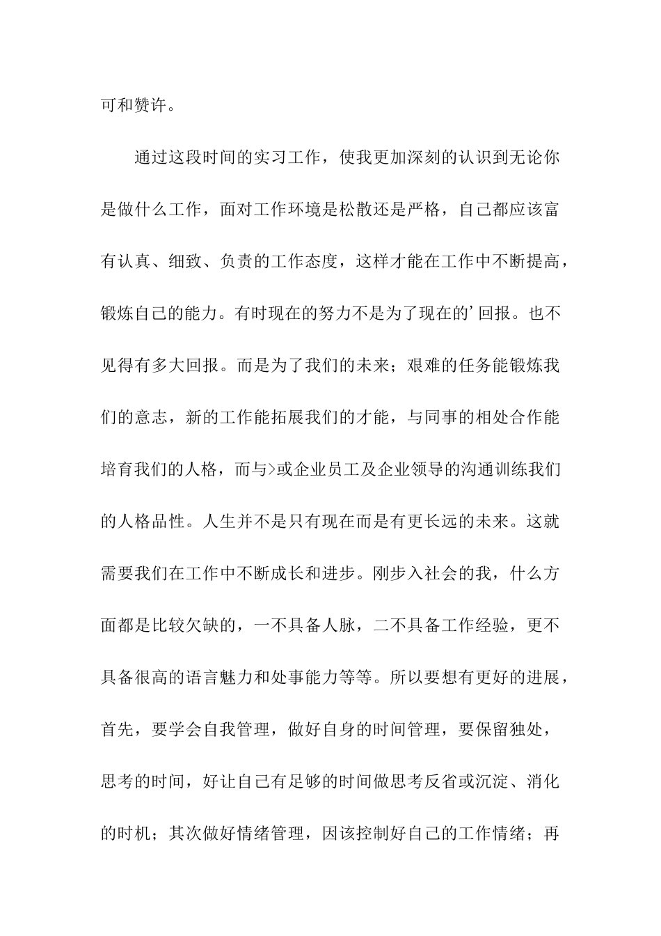 会计专业顶岗实习总结_第3页