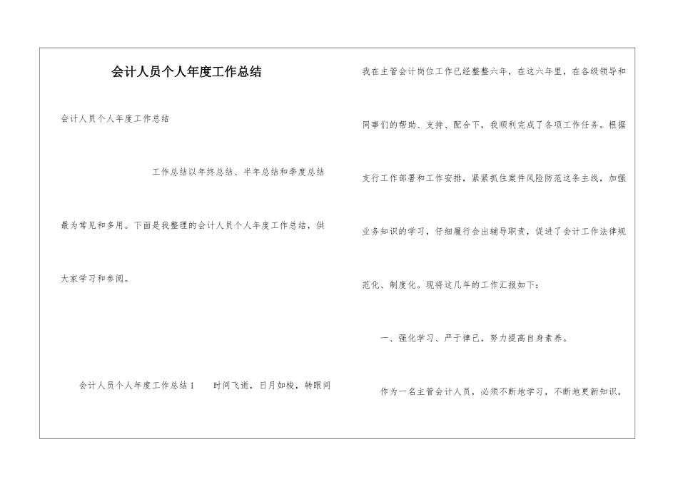 会计人员个人年度工作总结_第1页
