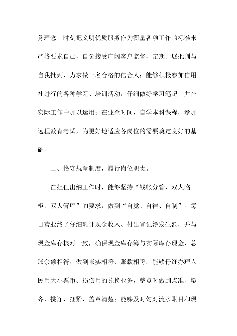 会计出纳个人述职报告_第2页