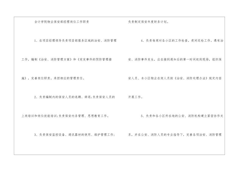 会计学院物业保洁员岗位工作职责--_第3页