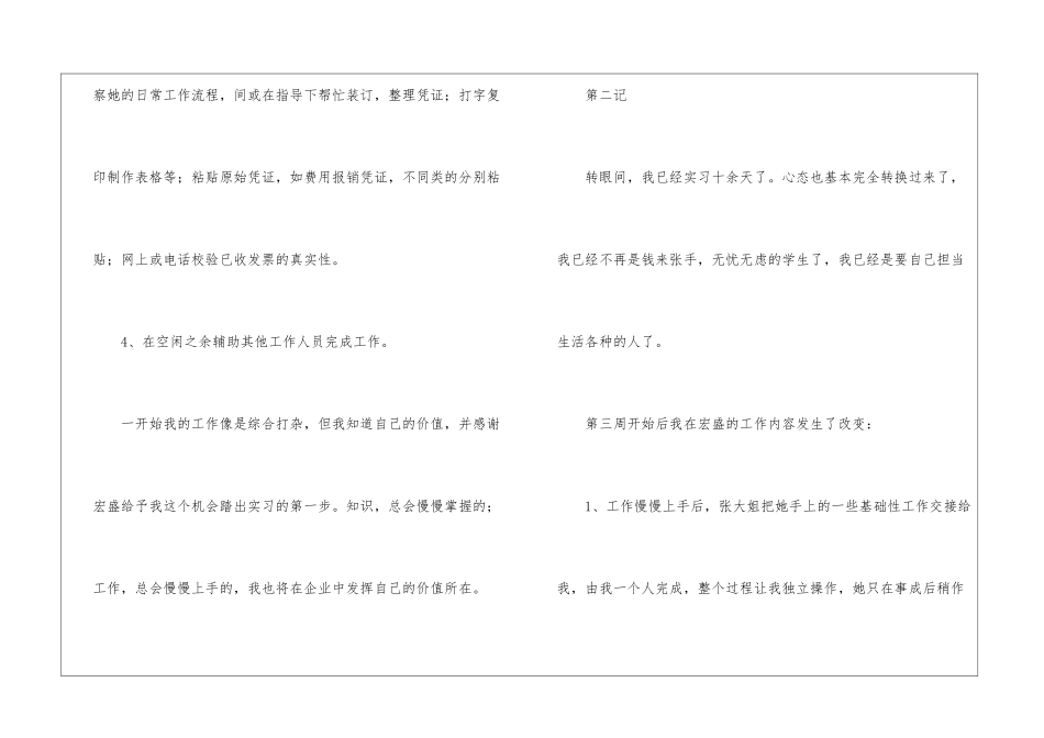 会计实习周记汇编6篇_第3页