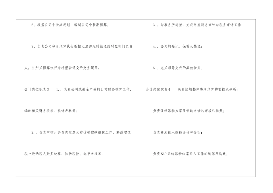 会计岗位职责(15篇)_第3页