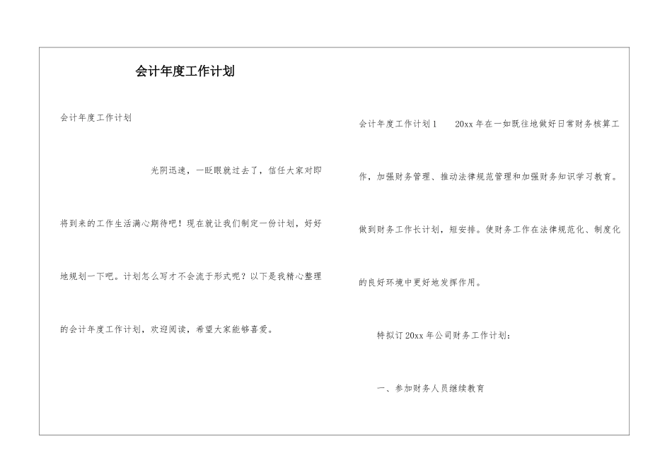 会计年度工作计划_第1页