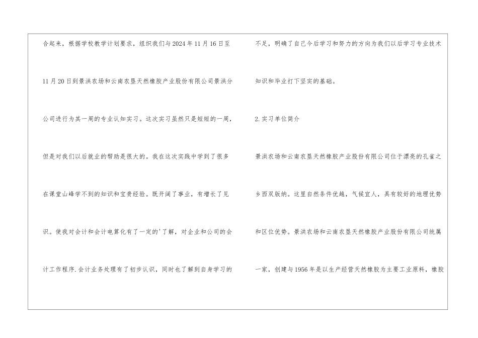 会计电算化专业实习报告_第2页