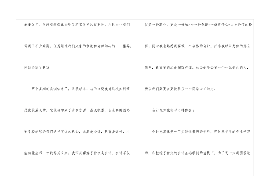 会计电算化实习心得体会五篇_第3页
