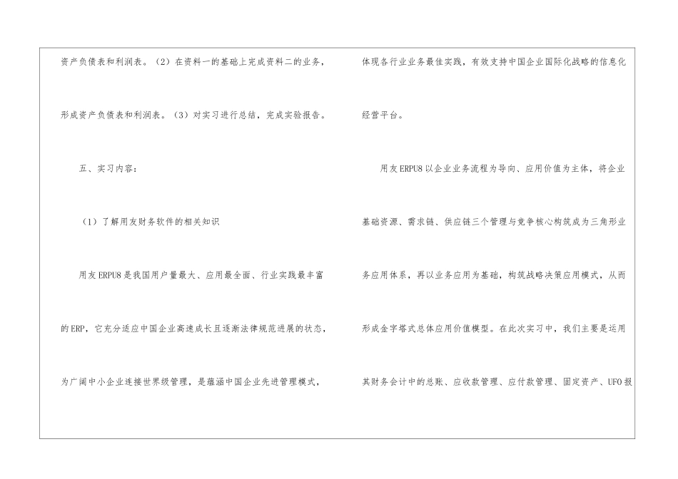 会计电算化实习报告_第2页