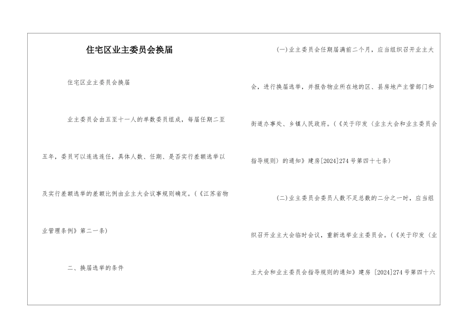住宅区业主委员会换届--_第1页