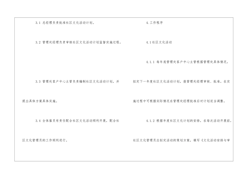 住宅社区文化活动工作规程--_第2页
