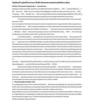 资本结构外文文献