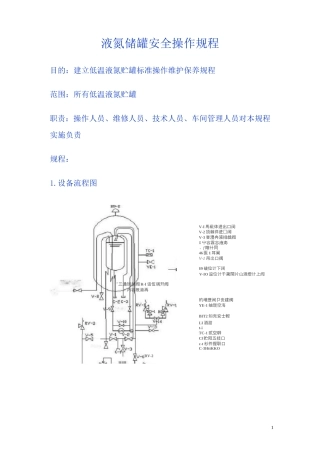 液氮储罐安全操作规程全解