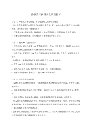 内科疾病安全目标