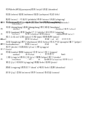 六年级毕业复习选择正确读音[1]汇编