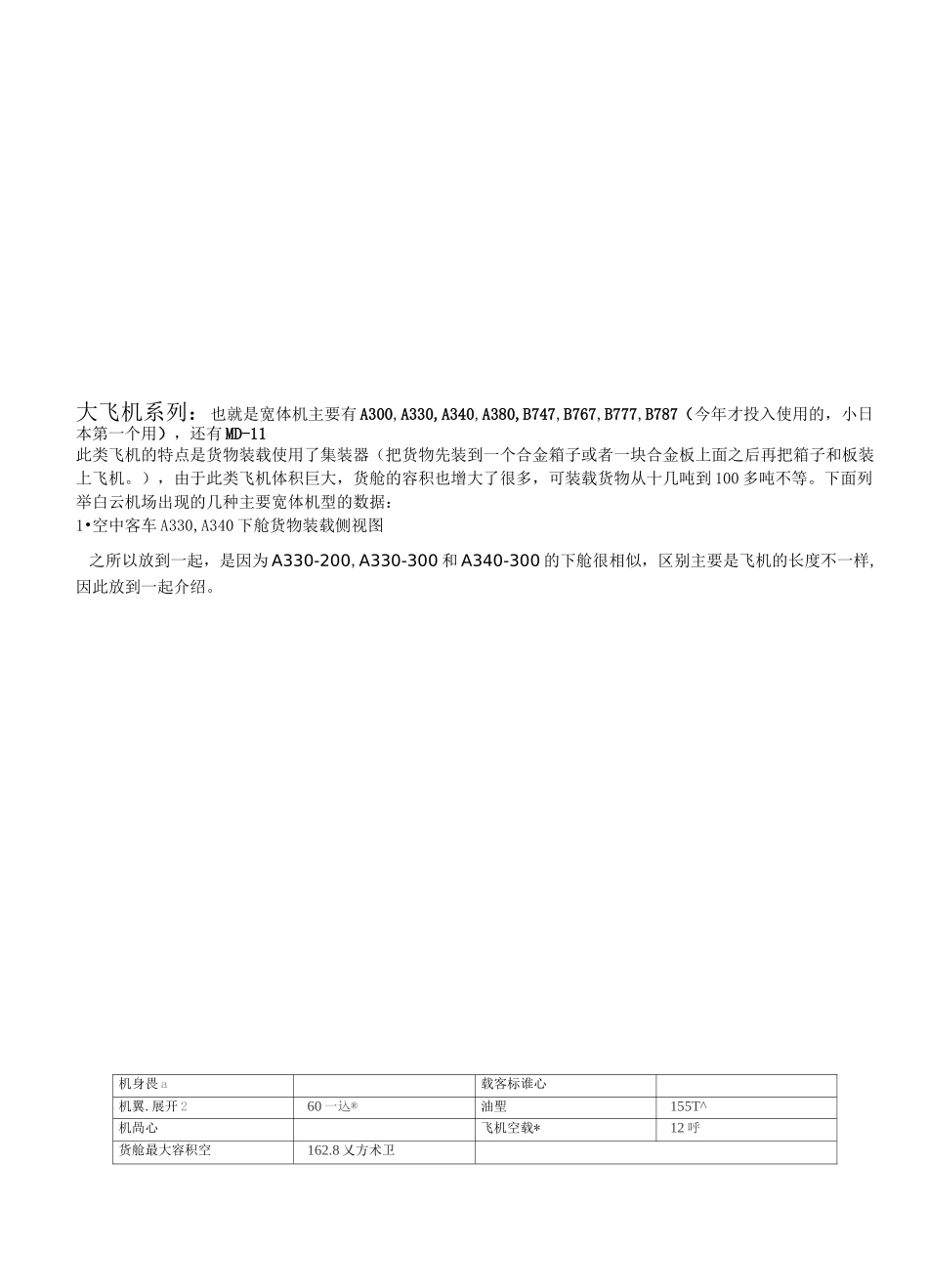 货运代理国际物流知识-空运篇-飞机机型及货舱容积大小_第2页