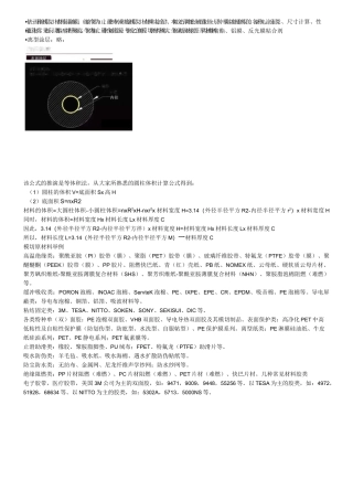 各类模切材料