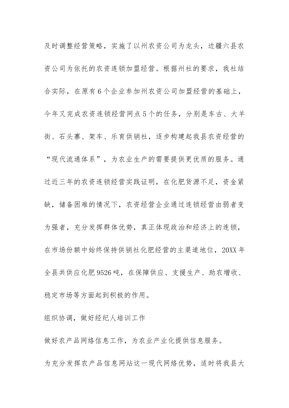 供销社2024年工作总结及2024年工作意见-_第2页