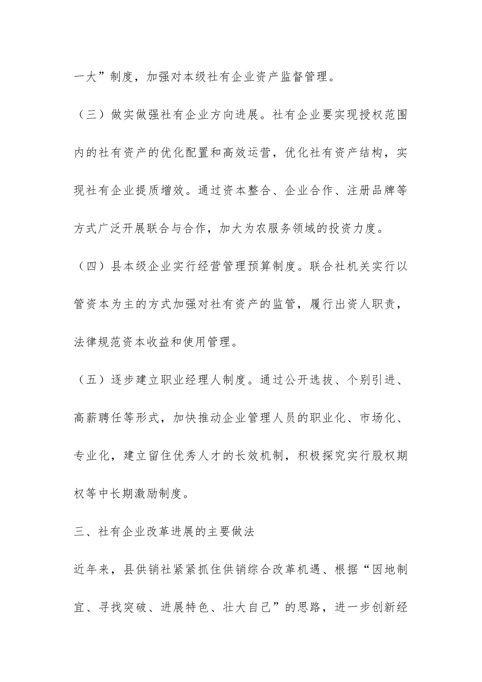 供销社社有企业调研报告-_第3页