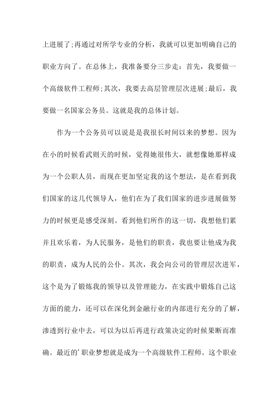 信息与工商管理专业大学生职业规划书_第3页