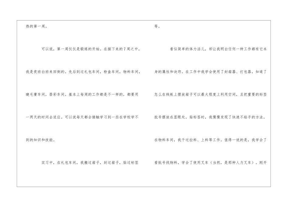 假期实习报告模板锦集五篇_第3页