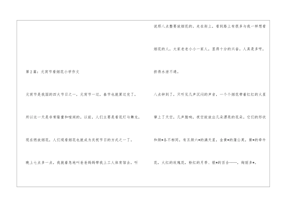 元宵节的烟花小学作文_第2页